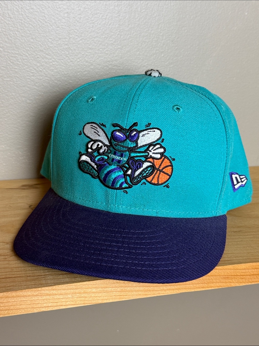 Rare Charlotte Hornets Hat Sneaker Hook Hardwood Classics New Era Jordan Cement